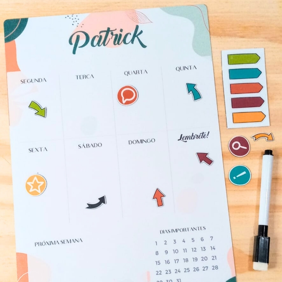 Workshop Magnético - planners e quadros magnéticos feitos com impressora caseira