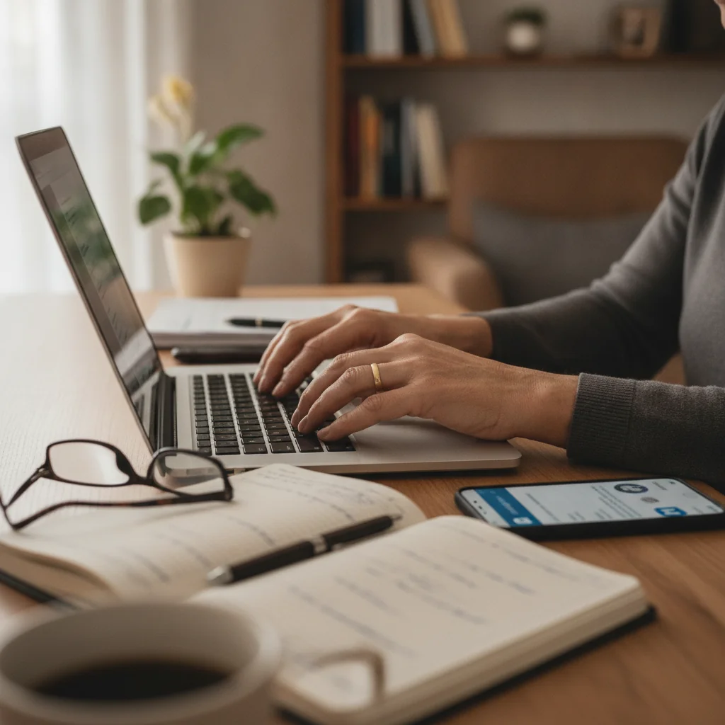 Consultor estruturando linha editorial no LinkedIn