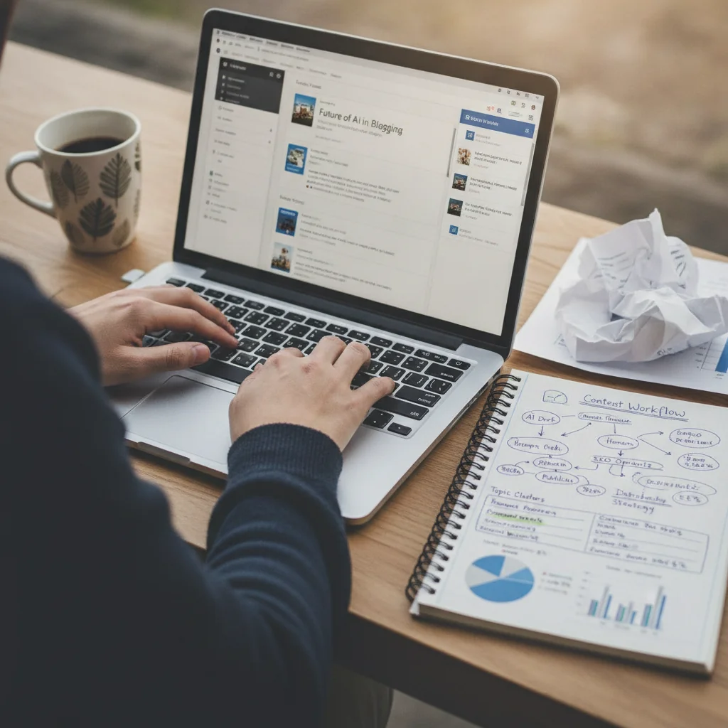 Gerador de artigos para blog com IA: quando automatizar e quando escrever manualmente