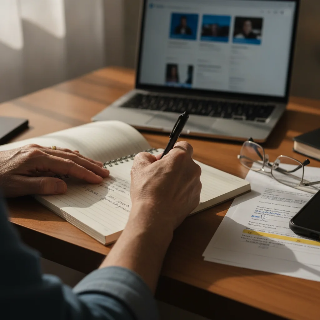 Linha editorial no LinkedIn para consultores 40+