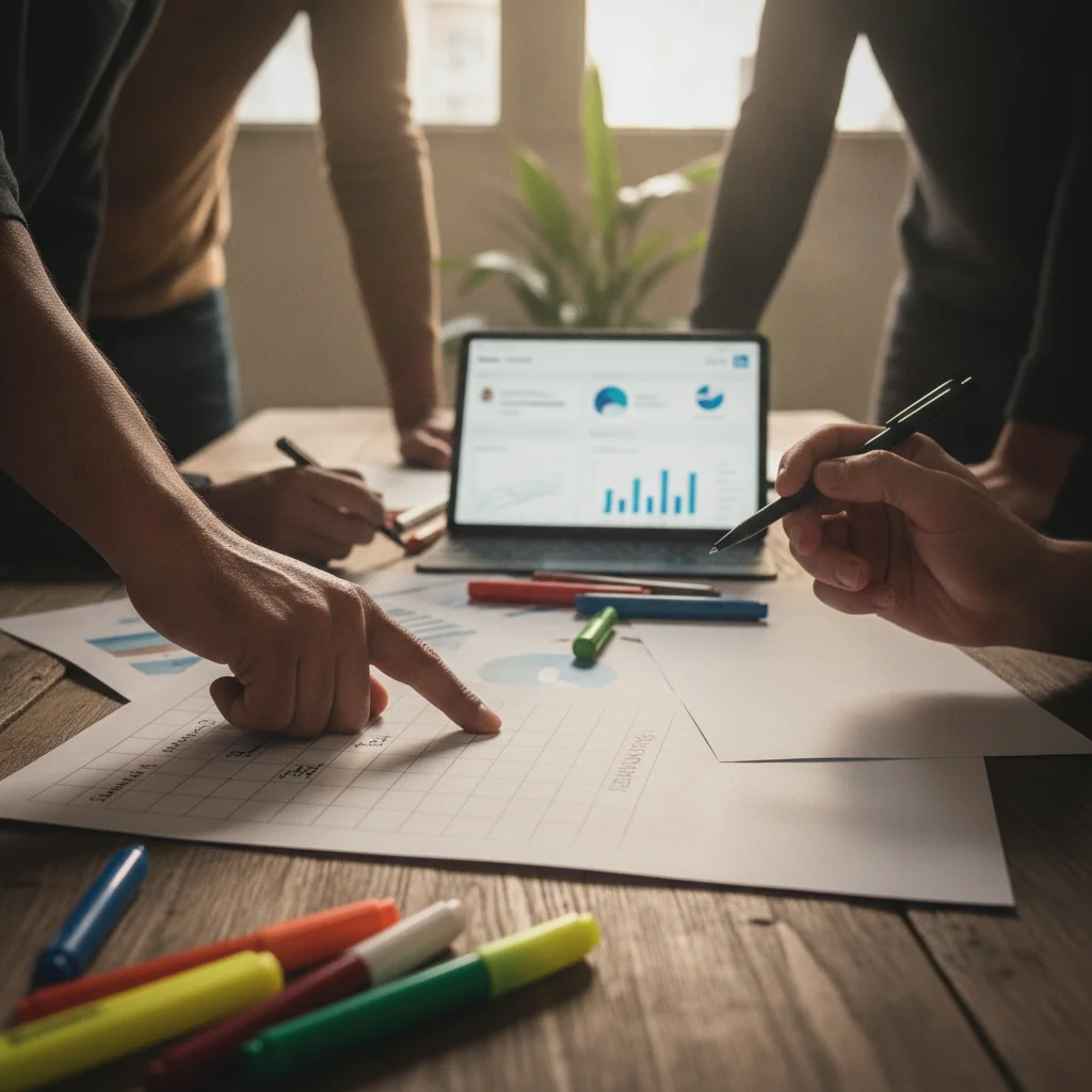 Estrutura de linha editorial no LinkedIn para consultores alinhada à jornada de compra